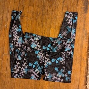 Constantly Varied Gear Leggings - Black and Blue Pattern